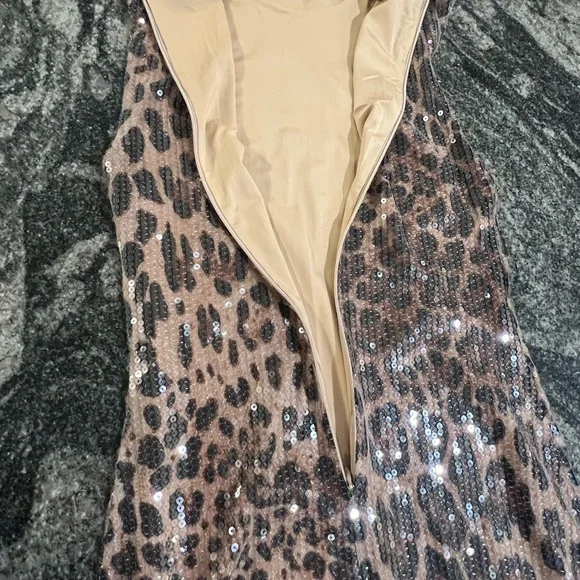 Meshki Sequin Animal Print Dress - Picture 5 of 7